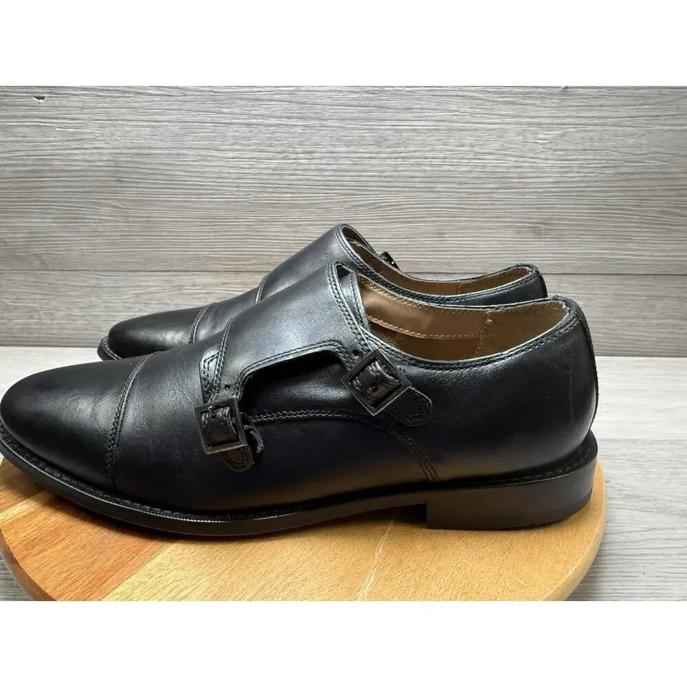 Men 8 Florsheim  Black Ravello Monk Strap Dress Shoes